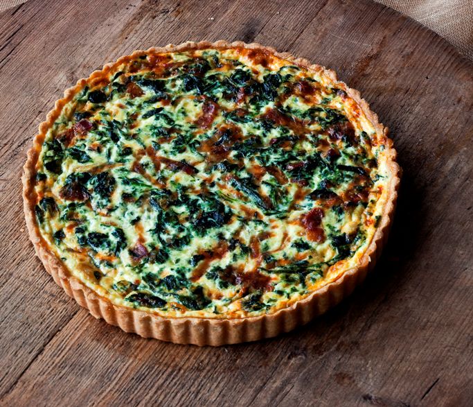 Spinach tart cropped